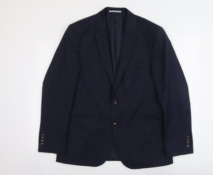 Mens UK Size 42 Marks and Spencer Regular Blue Suit Jacket