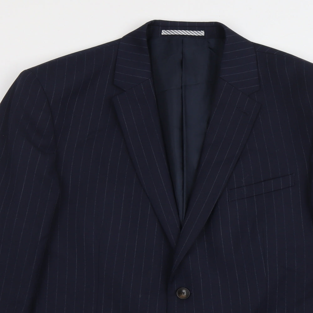 Mens UK Size 42 Marks and Spencer Regular Blue Suit Jacket