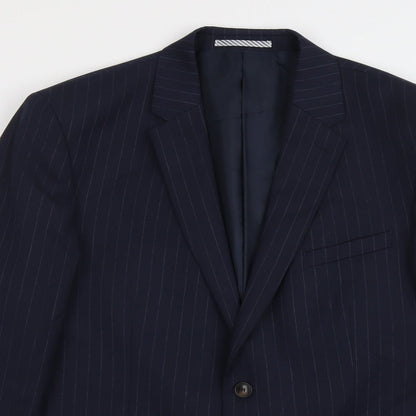 Mens UK Size 42 Marks and Spencer Regular Blue Suit Jacket