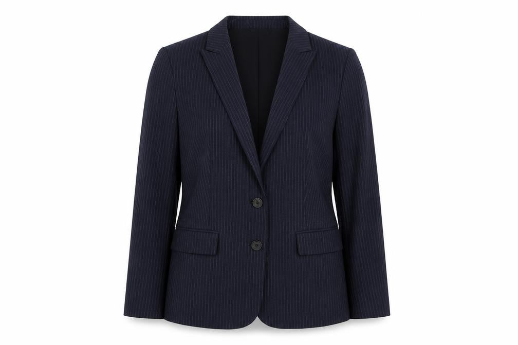 Womens UK Size 8 Marks and Spencer Regular Blue Suit Jacket