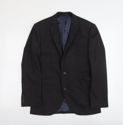 Mens UK Size 38 Brook Taverner Regular Grey Suit Jacket