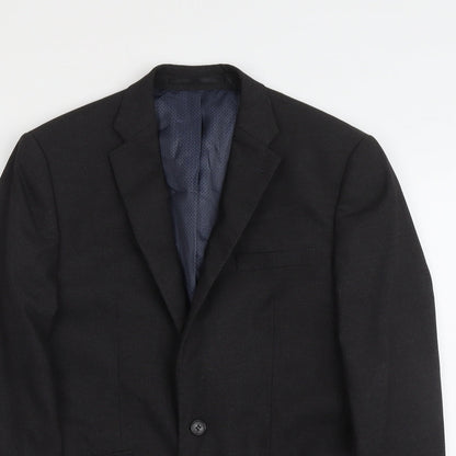 Mens UK Size 38 Brook Taverner Regular Grey Suit Jacket