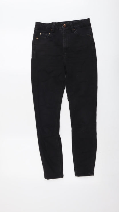 ASOS Womens Black Cotton Skinny Jeans Size 25 in L25 in Regular Button