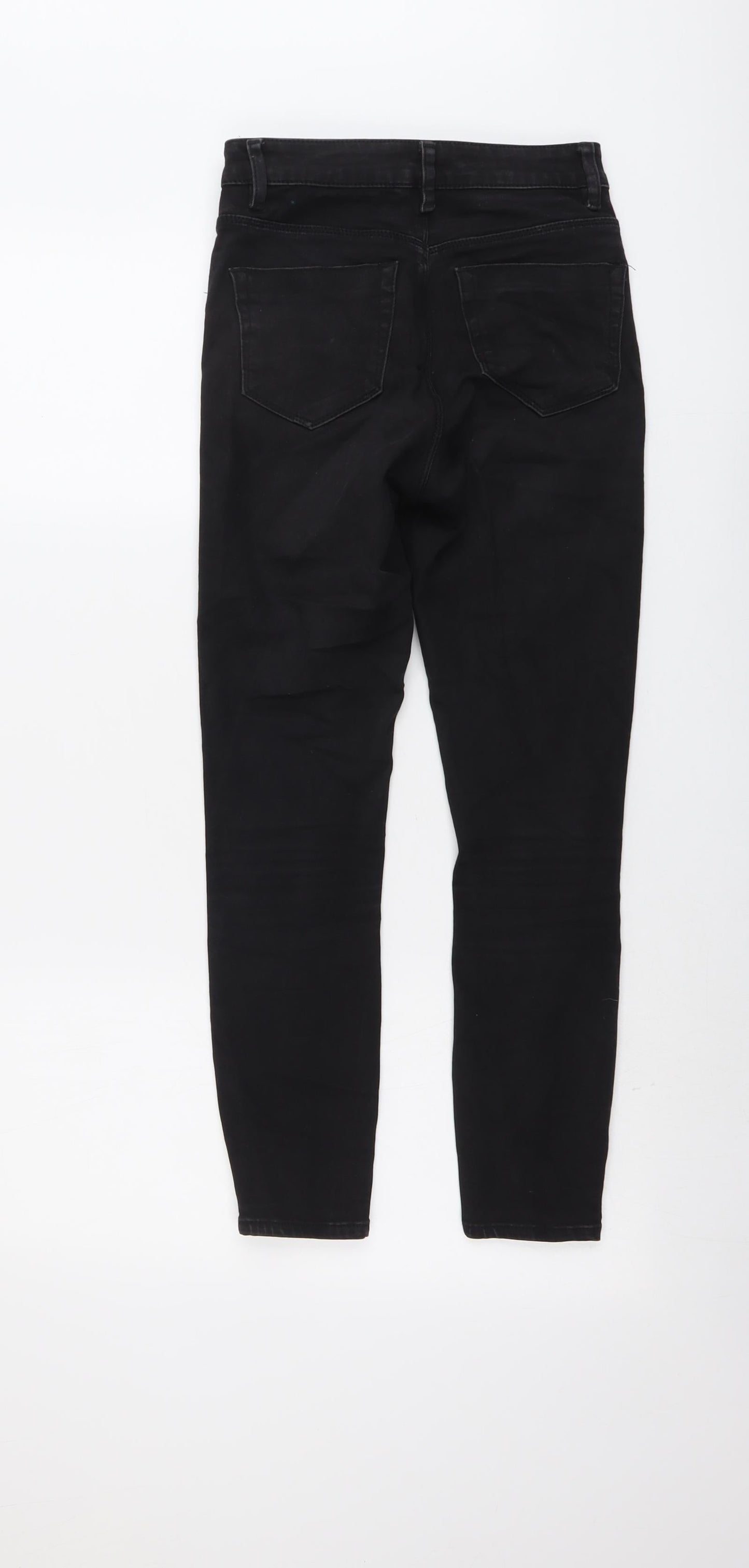 ASOS Womens Black Cotton Skinny Jeans Size 25 in L25 in Regular Button