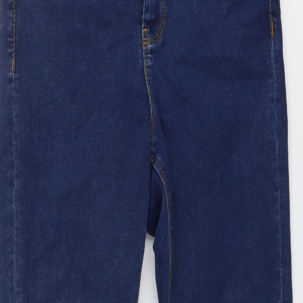 ASOS Womens Blue Cotton Skinny Jeans Size 25 in L30 in Regular Button