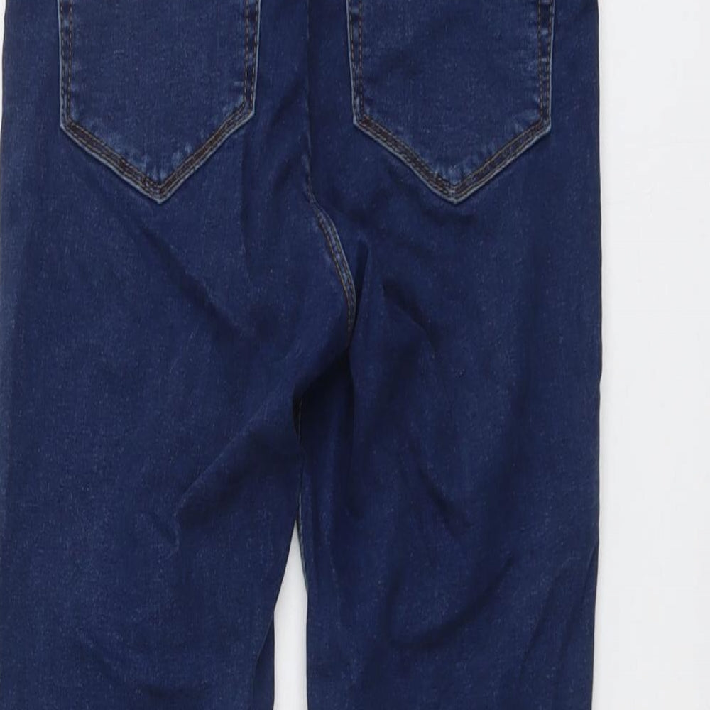 ASOS Womens Blue Cotton Skinny Jeans Size 25 in L30 in Regular Button