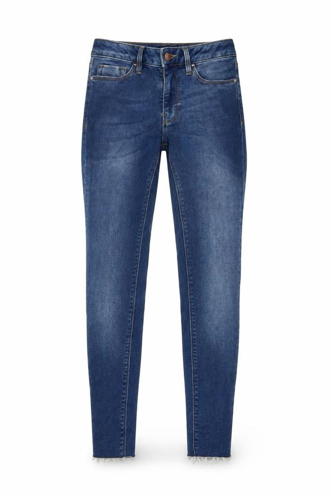 Womens UK Size 8 Warehouse Regular Fit Skinny Blue Jeans