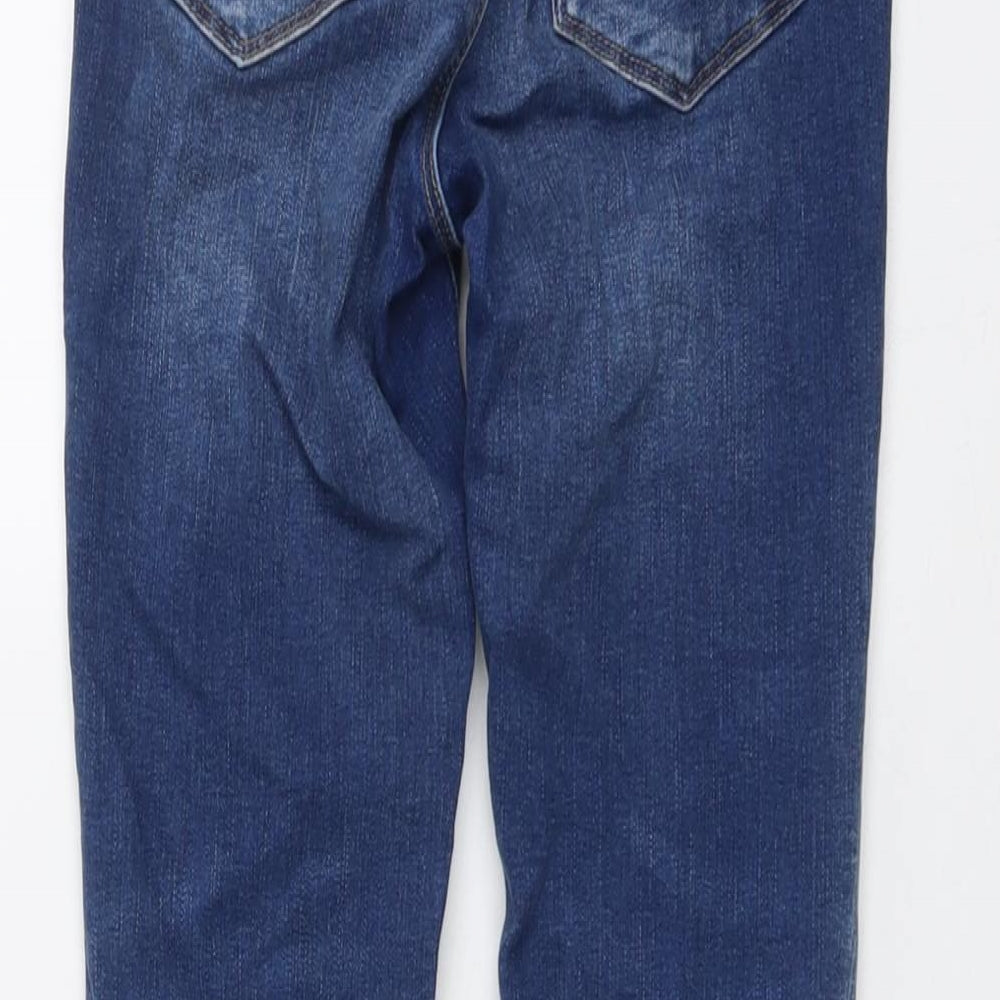 Womens UK Size 8 Warehouse Regular Fit Skinny Blue Jeans