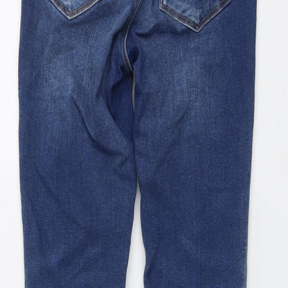 Womens UK Size 8 Warehouse Regular Fit Skinny Blue Jeans