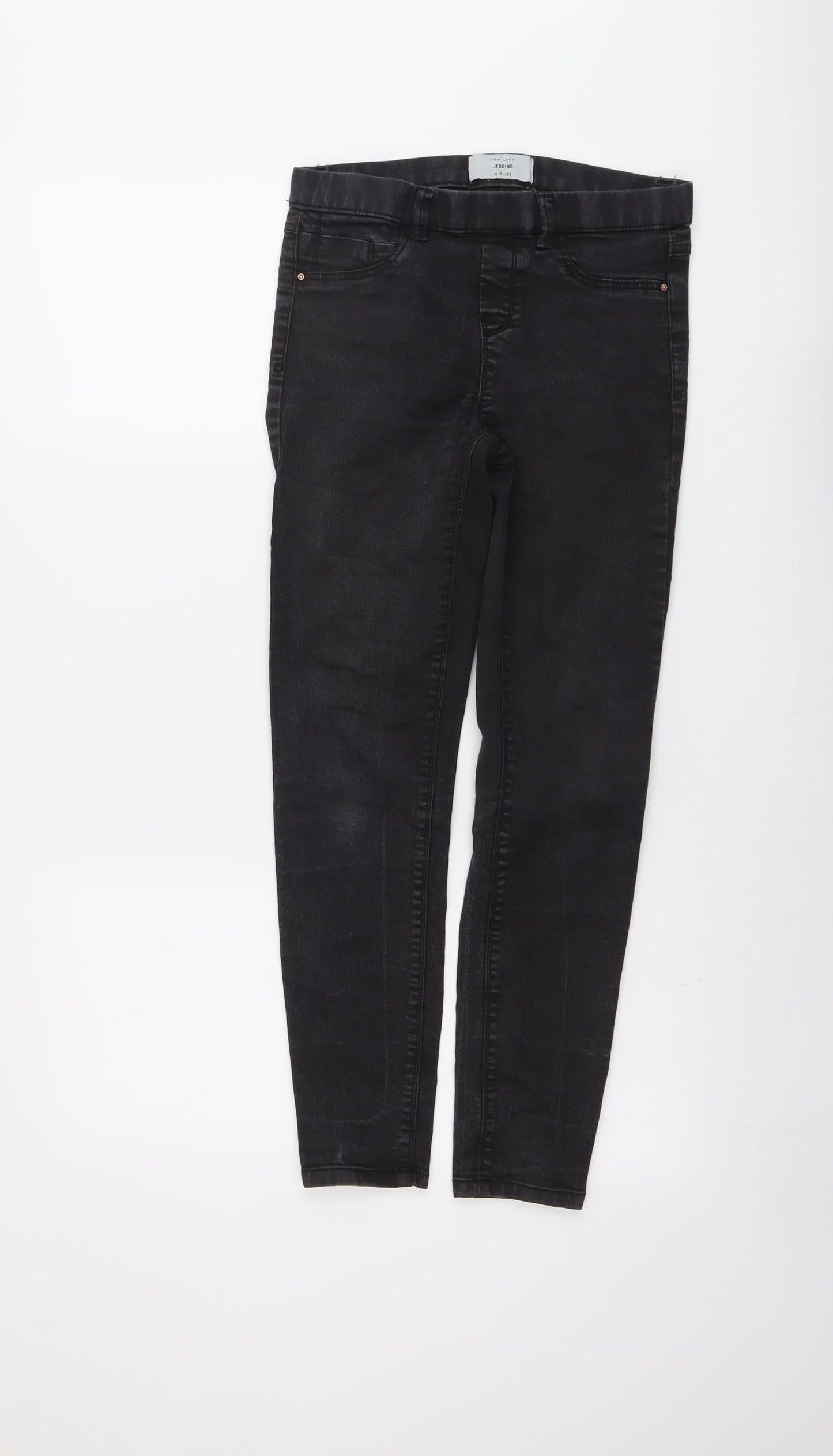 New Look Womens Grey Cotton Skinny Jeans Size 10 L26 in Regular