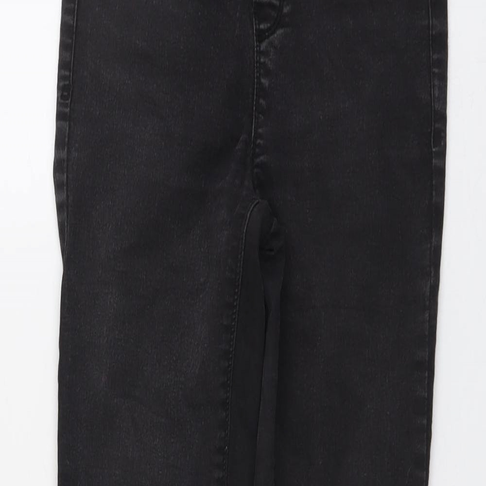 New Look Womens Grey Cotton Skinny Jeans Size 10 L26 in Regular