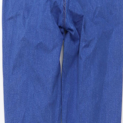 Topshop Womens Blue Cotton Skinny Jeans Size 24 in L27 in Regular Button