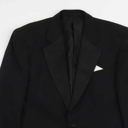Mens UK Size 38 Greenwoods Regular Black Suit Jacket