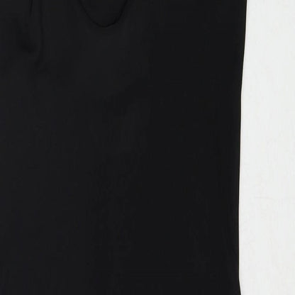 New Look Womens Black Polyester Shift Size 8 Halter Pullover
