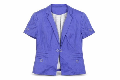 Marks & Spencer Womens Purple Jacket Blazer Size 12 Hook & Loop