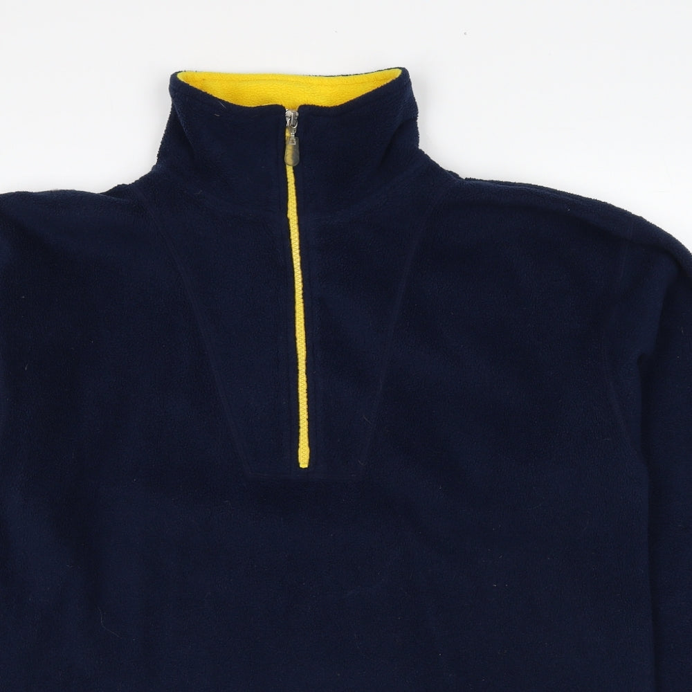 Authentic Womens Blue Polyester Pullover Sweatshirt Size 10 Pullover - Size 10-12