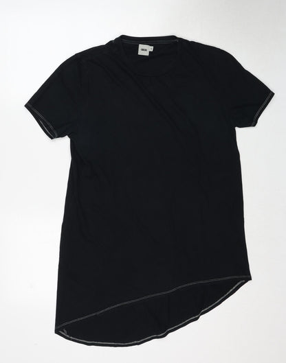 Womens UK Size S ASOS Black Basic T-Shirt