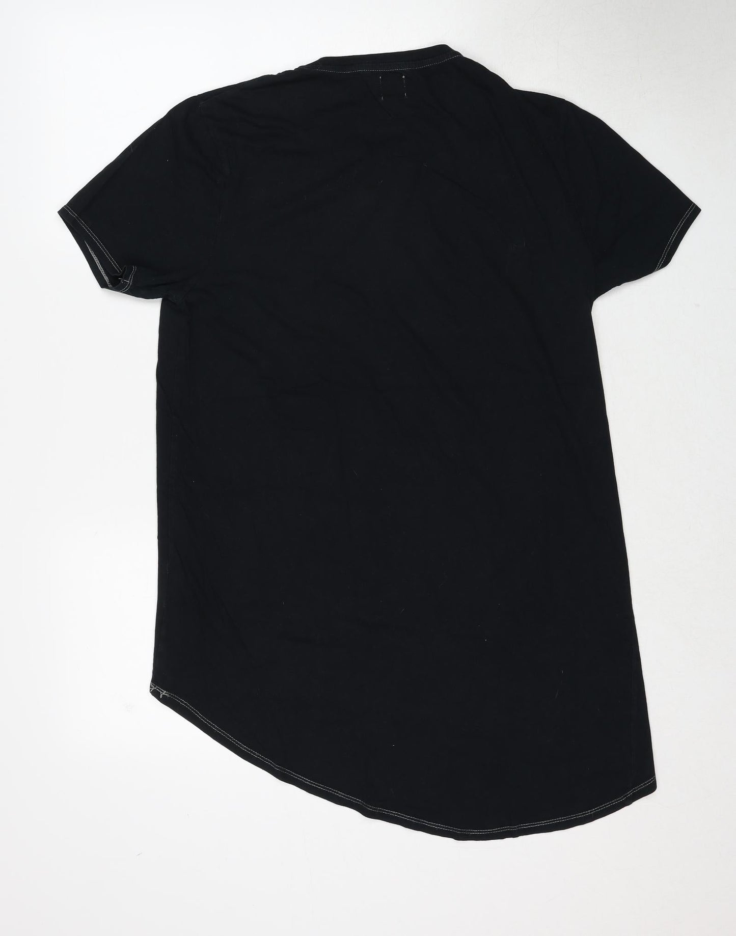 Womens UK Size S ASOS Black Basic T-Shirt