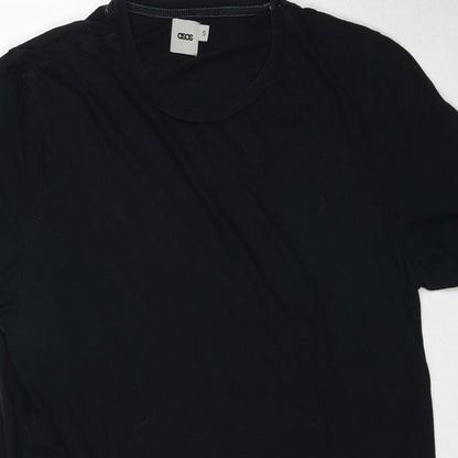Womens UK Size S ASOS Black Basic T-Shirt