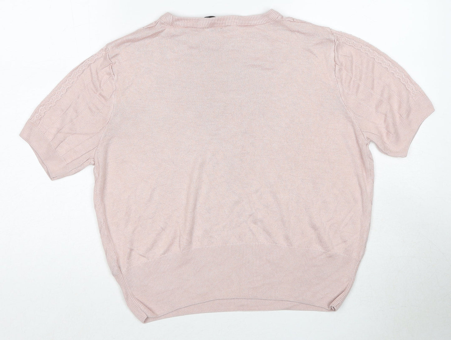 Womens UK Size 14 Marks and Spencer Pink Pullover Jumper