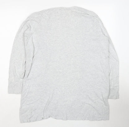 Womens UK Size M Gap Grey Cardigan Jumper