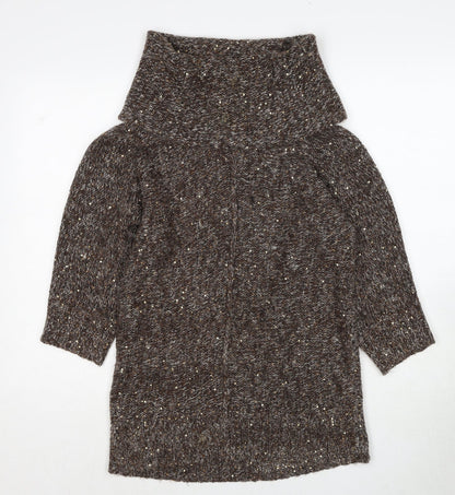 Womens UK Size S Wallis Brown Pullover Jumper