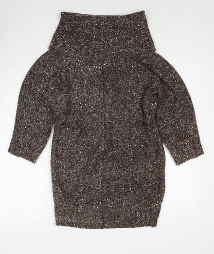 Womens UK Size S Wallis Brown Pullover Jumper