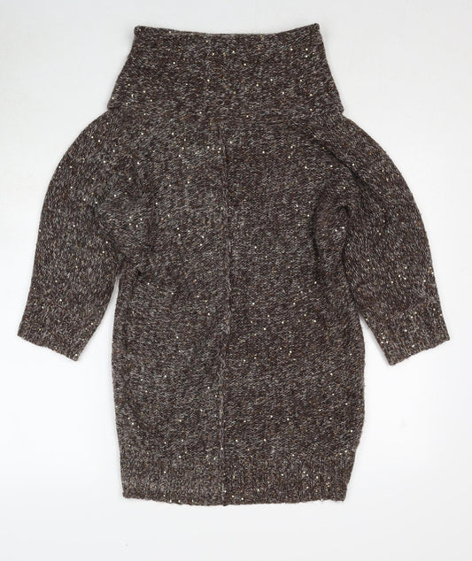 Womens UK Size S Wallis Brown Pullover Jumper