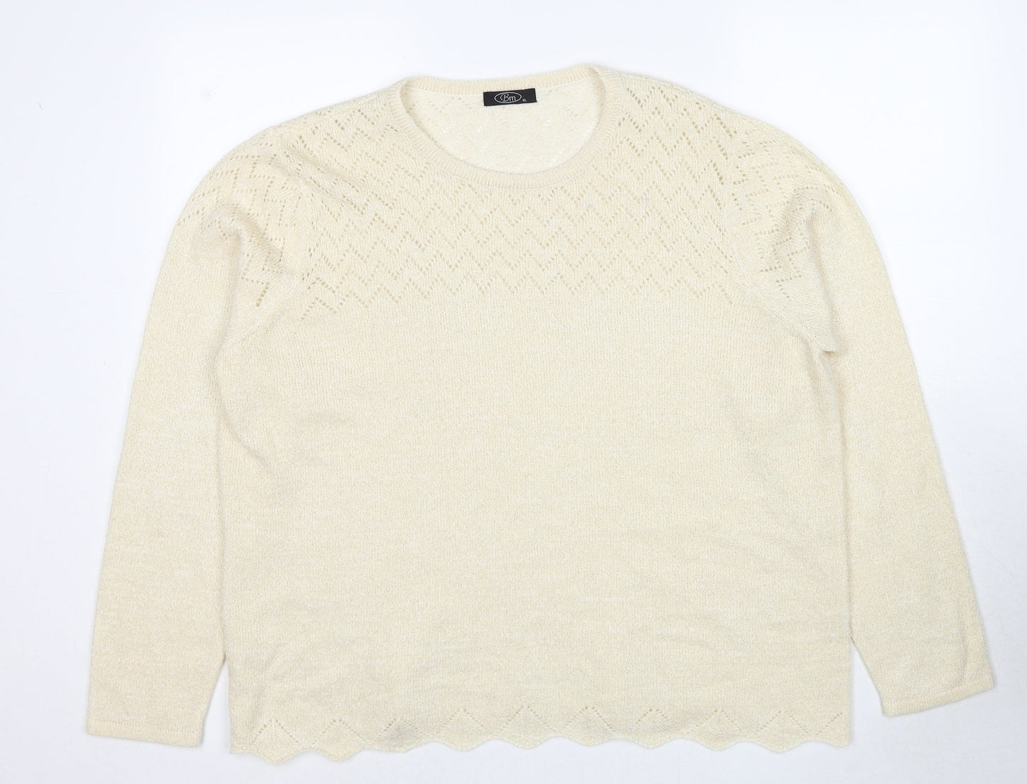 Womens UK Size XL Bonmarché Gold Pullover Jumper