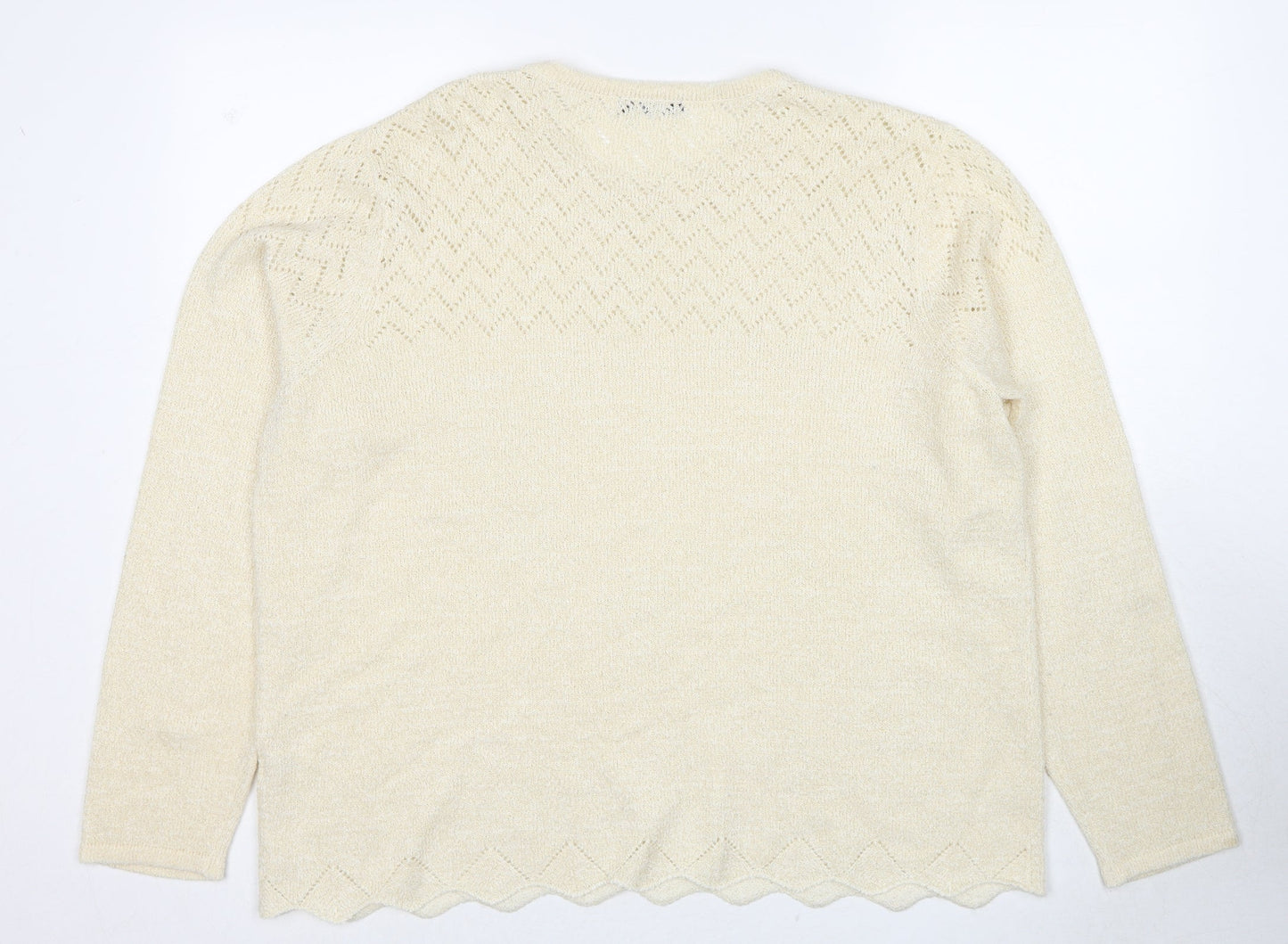 Womens UK Size XL Bonmarché Gold Pullover Jumper