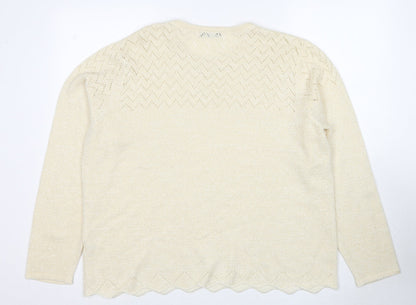 Womens UK Size XL Bonmarché Gold Pullover Jumper
