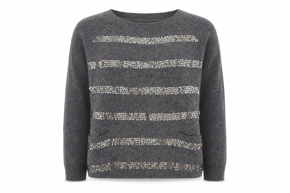 Womens UK Size 10 NEXT Grey Pullover Jumper