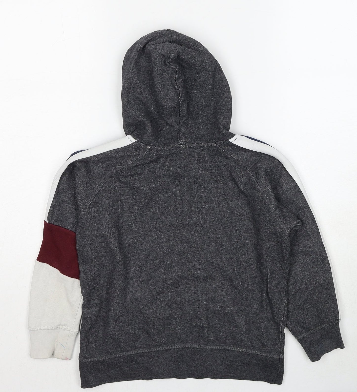 Zara Boys Grey Cotton Pullover Hoodie Size 7 Years Pullover - States Forever