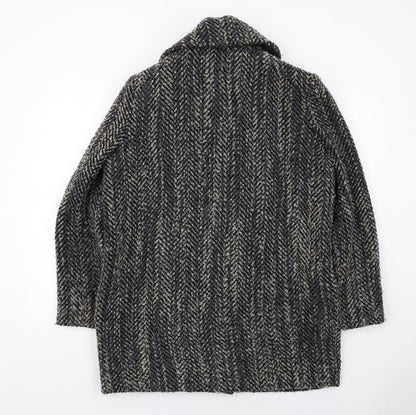 Womens UK Size 16 Label Lab Grey Overcoat