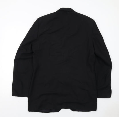 Mens UK Size 40 Jonathan Adams Regular Black Suit Jacket