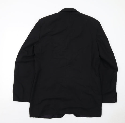 Mens UK Size 40 Jonathan Adams Regular Black Suit Jacket