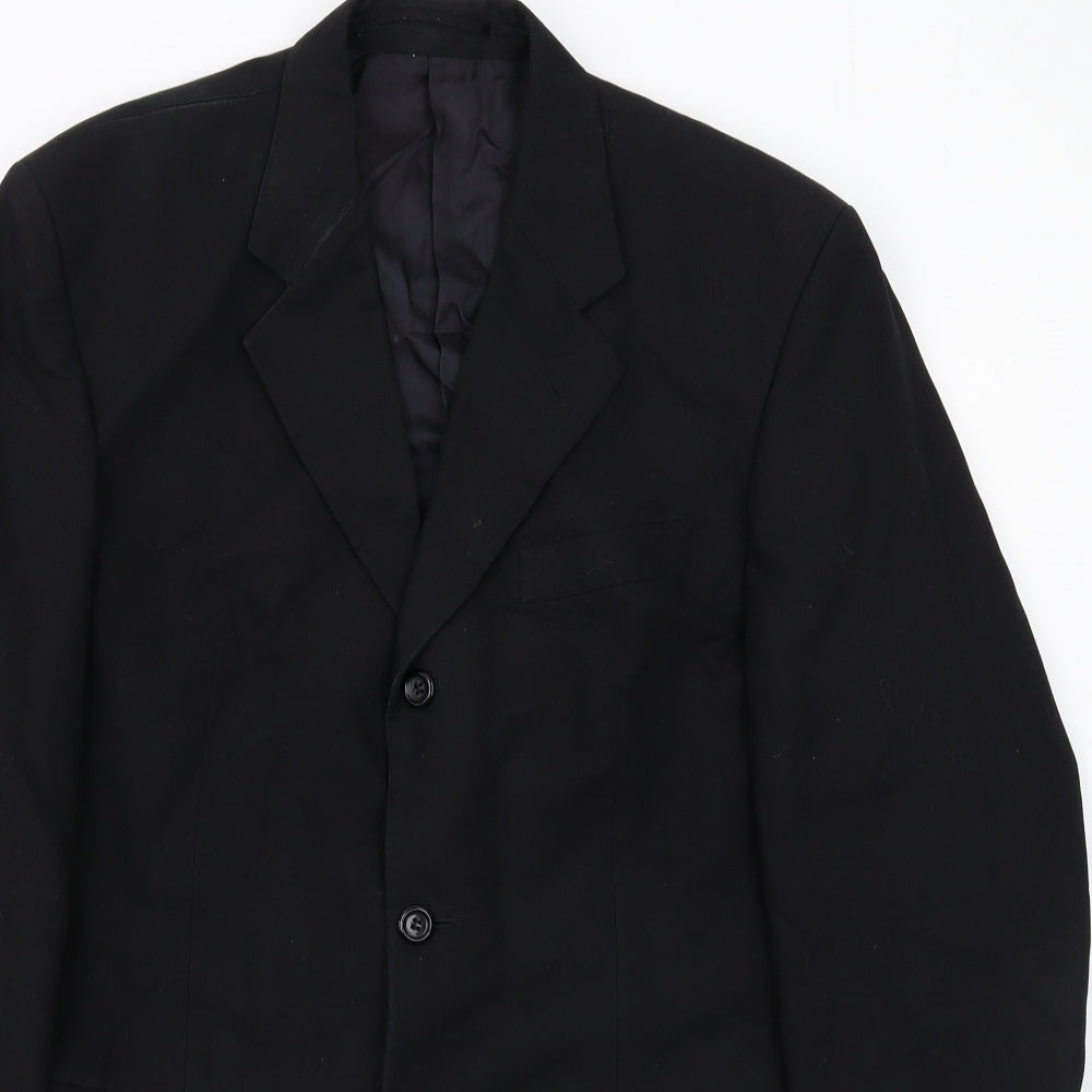 Mens UK Size 40 Jonathan Adams Regular Black Suit Jacket