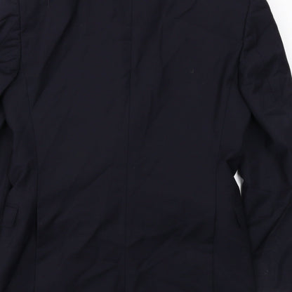 Mens UK Size 38 Blazer Regular Blue Suit Jacket