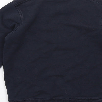 Marks & Spencer Boys Blue Cotton Pullover Sweatshirt Size 9-10 Years Pullover