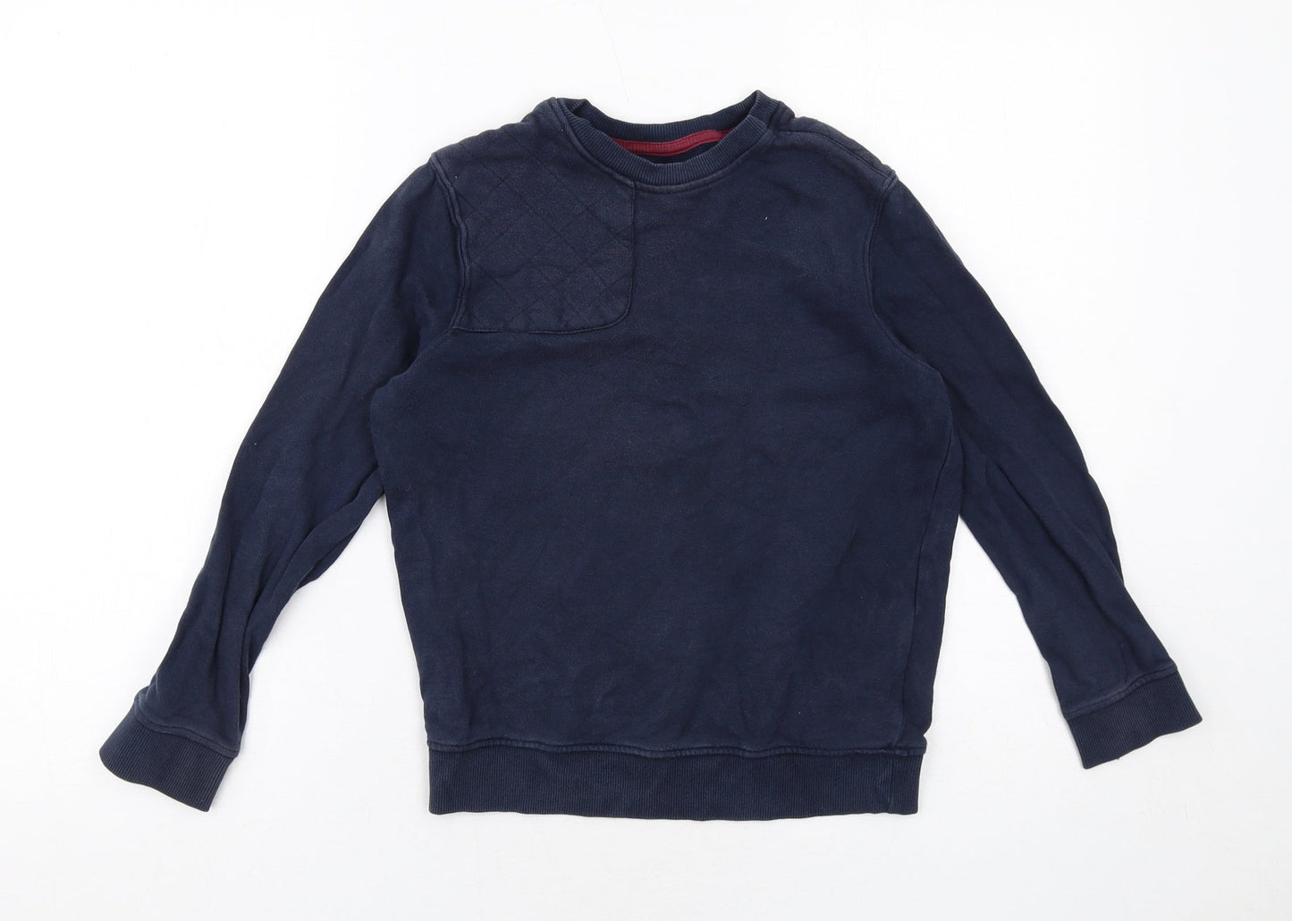 Marks and Spencer Boys Blue Cotton Pullover Sweatshirt Size 9-10 Years Pullover