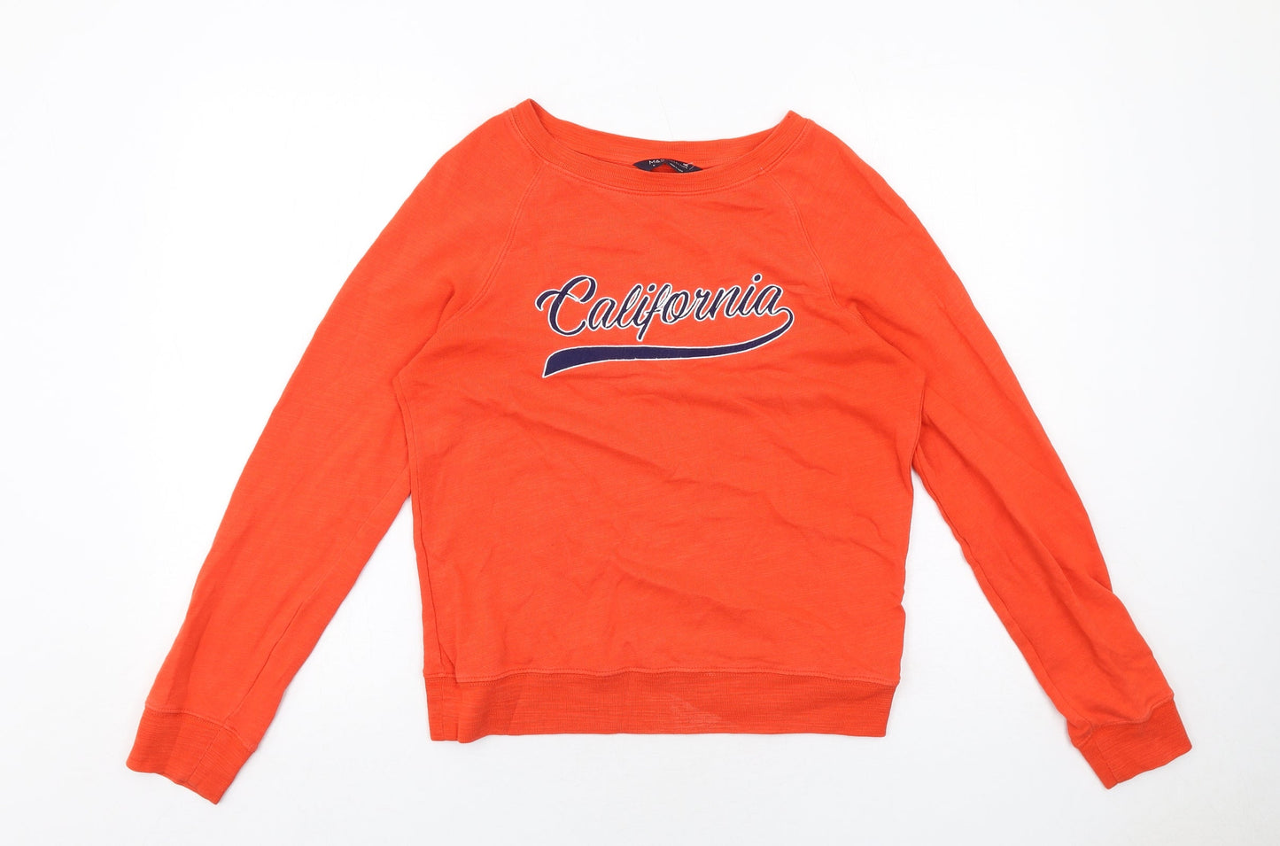 Womens UK Size 6 Marks and Spencer Orange Pullover Sweatshirt
