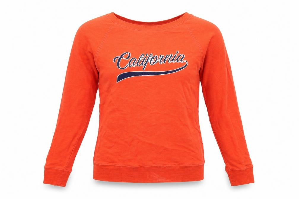 Womens UK Size 6 Marks and Spencer Orange Pullover Sweatshirt