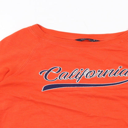 Womens UK Size 6 Marks and Spencer Orange Pullover Sweatshirt