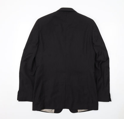 Mens UK Size 38 Butler and Webb Regular Black Suit Jacket