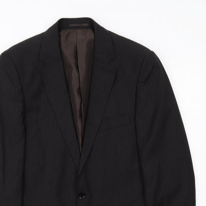 Mens UK Size 38 Butler and Webb Regular Black Suit Jacket