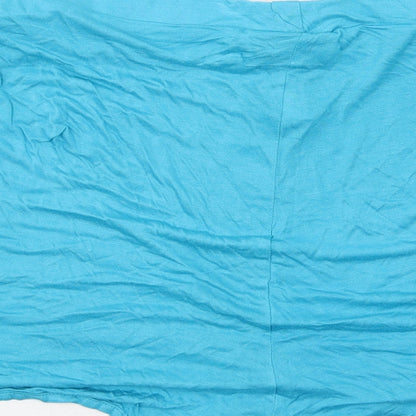 Be You Womens Blue Viscose Hot Pants Shorts Size 24 Regular Drawstring