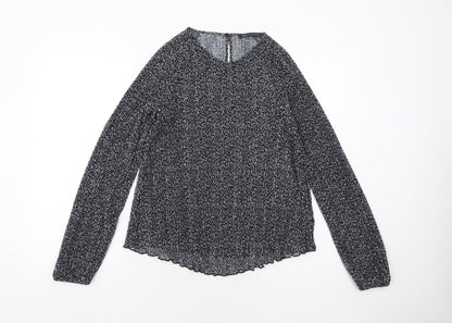 Womens UK Size 10 Marks and Spencer Black Basic Blouse