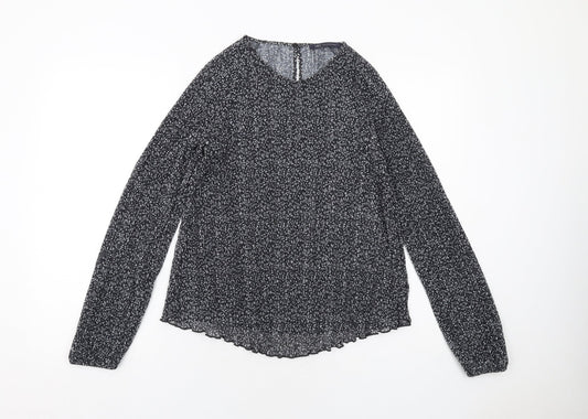 Womens UK Size 10 Marks and Spencer Black Basic Blouse