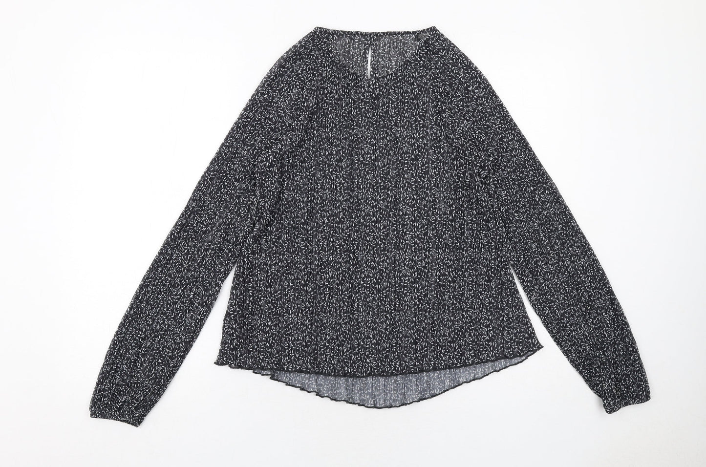 Womens UK Size 10 Marks and Spencer Black Basic Blouse