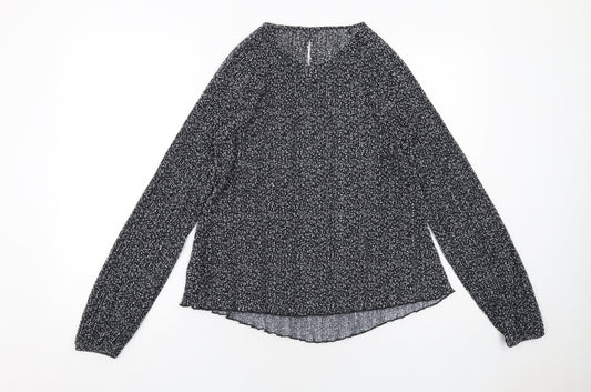 Womens UK Size 10 Marks and Spencer Black Basic Blouse
